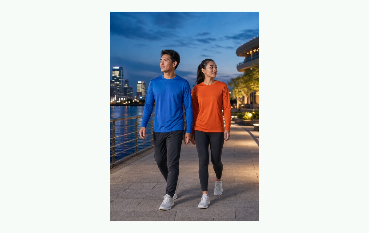 Microfiber Long Sleeve Roundneck