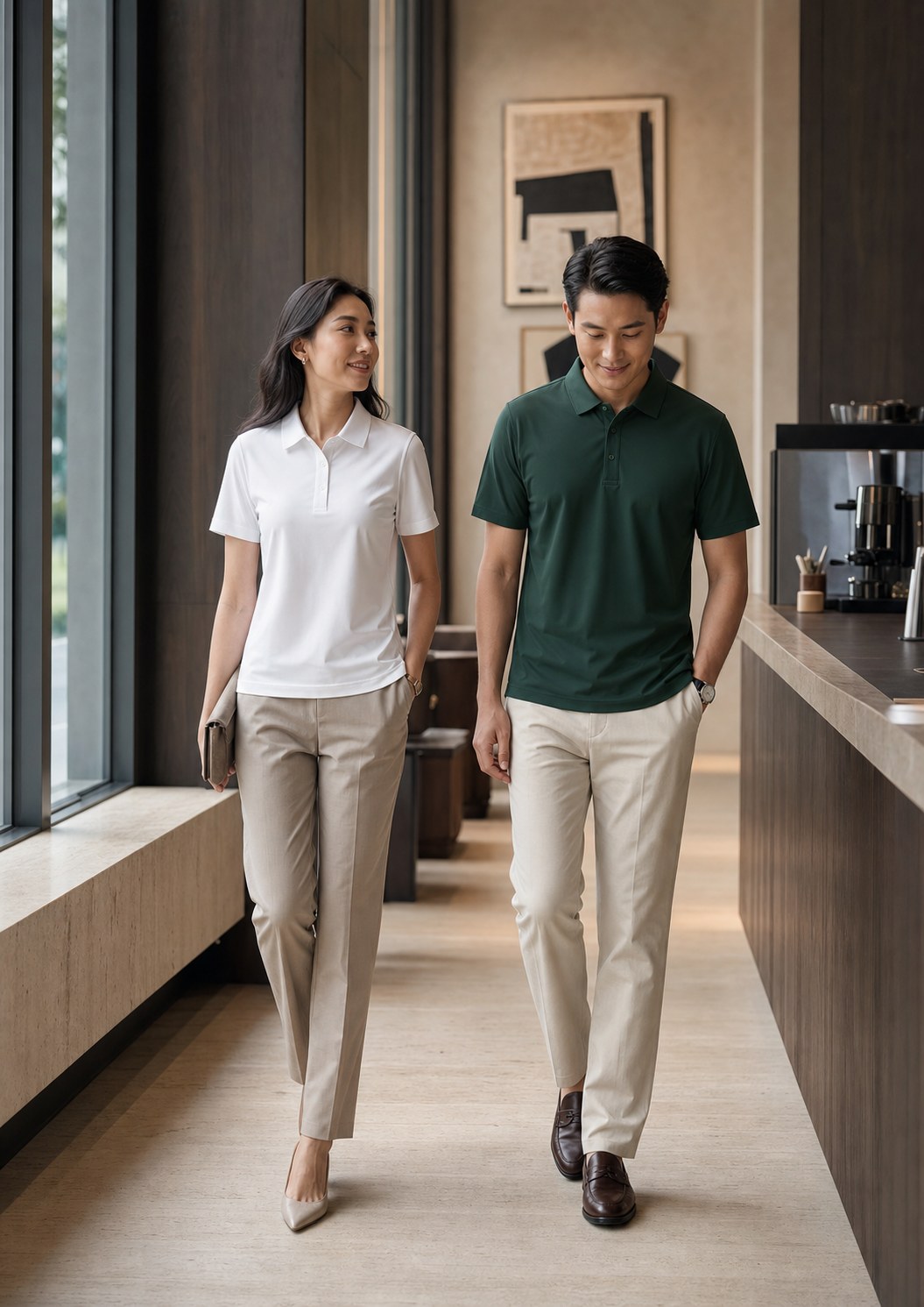M5000 Hybrid Microfiber Polo model photo